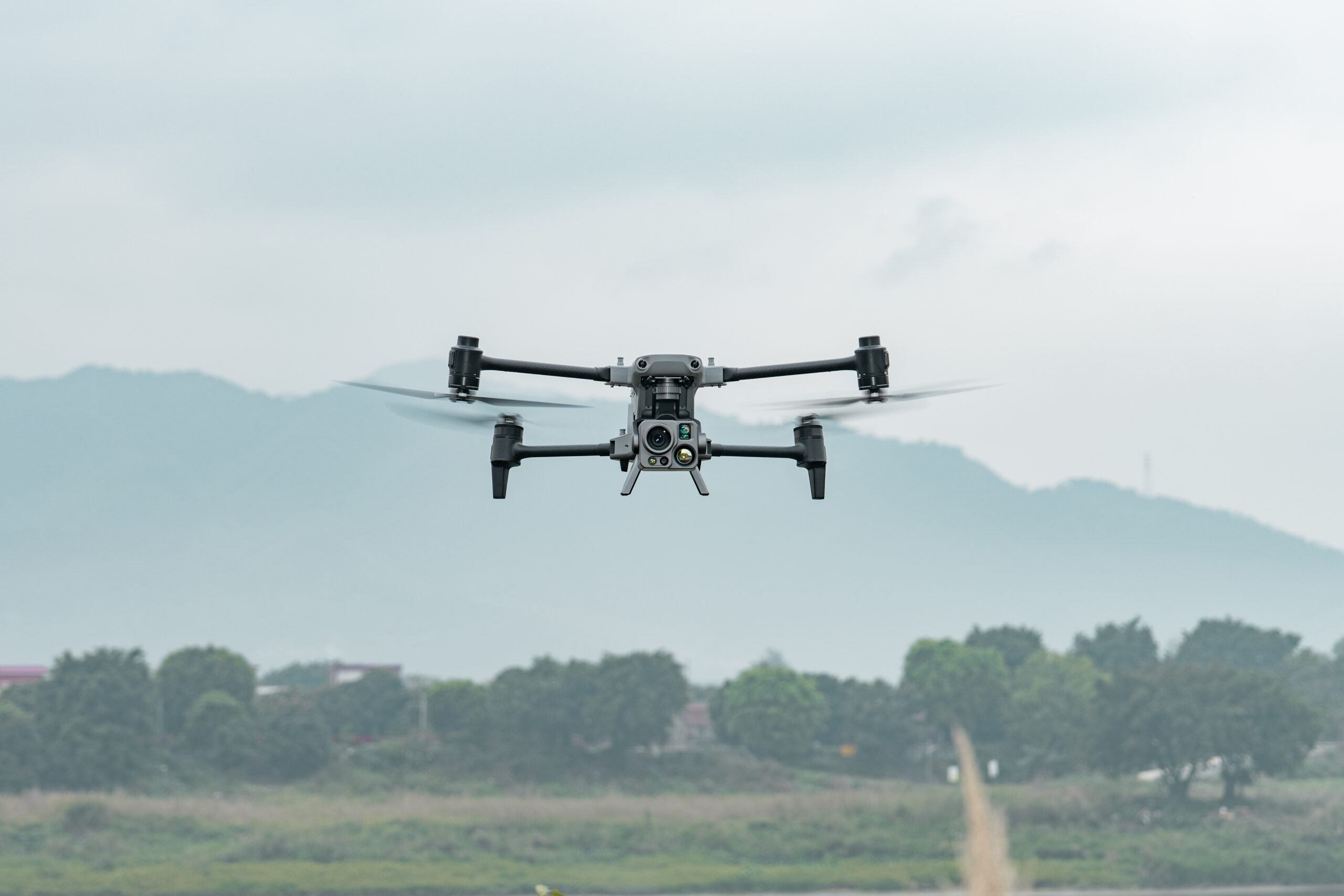 Front image of the Autel Robotics Alpha flying